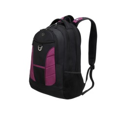 Рюкзак TORBER XPLOR с отделением для ноутбука 15", чёрный/бордовый, полиэстер 600D, 35x20x47 см, 33л