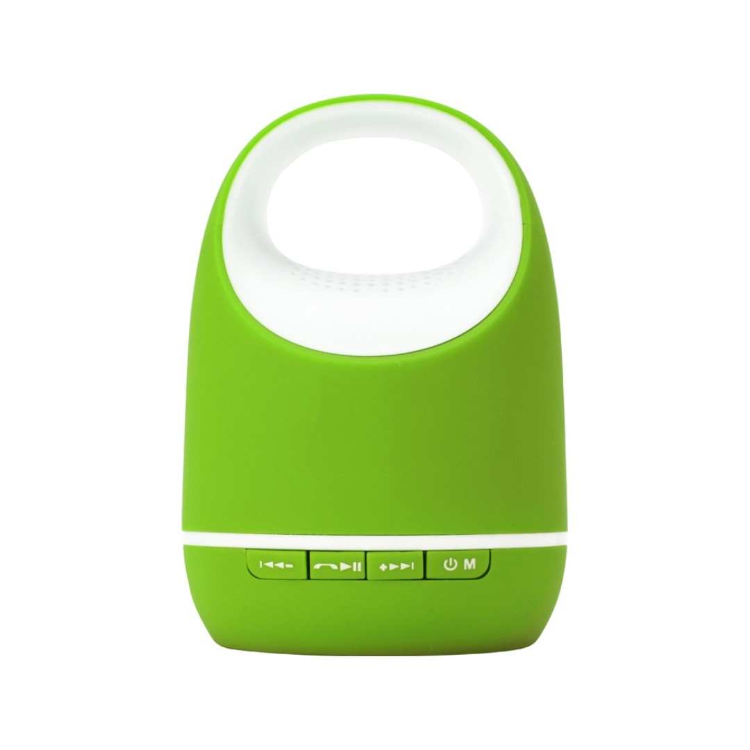 Портативная колонка "Арнольд", зеленое яблоко