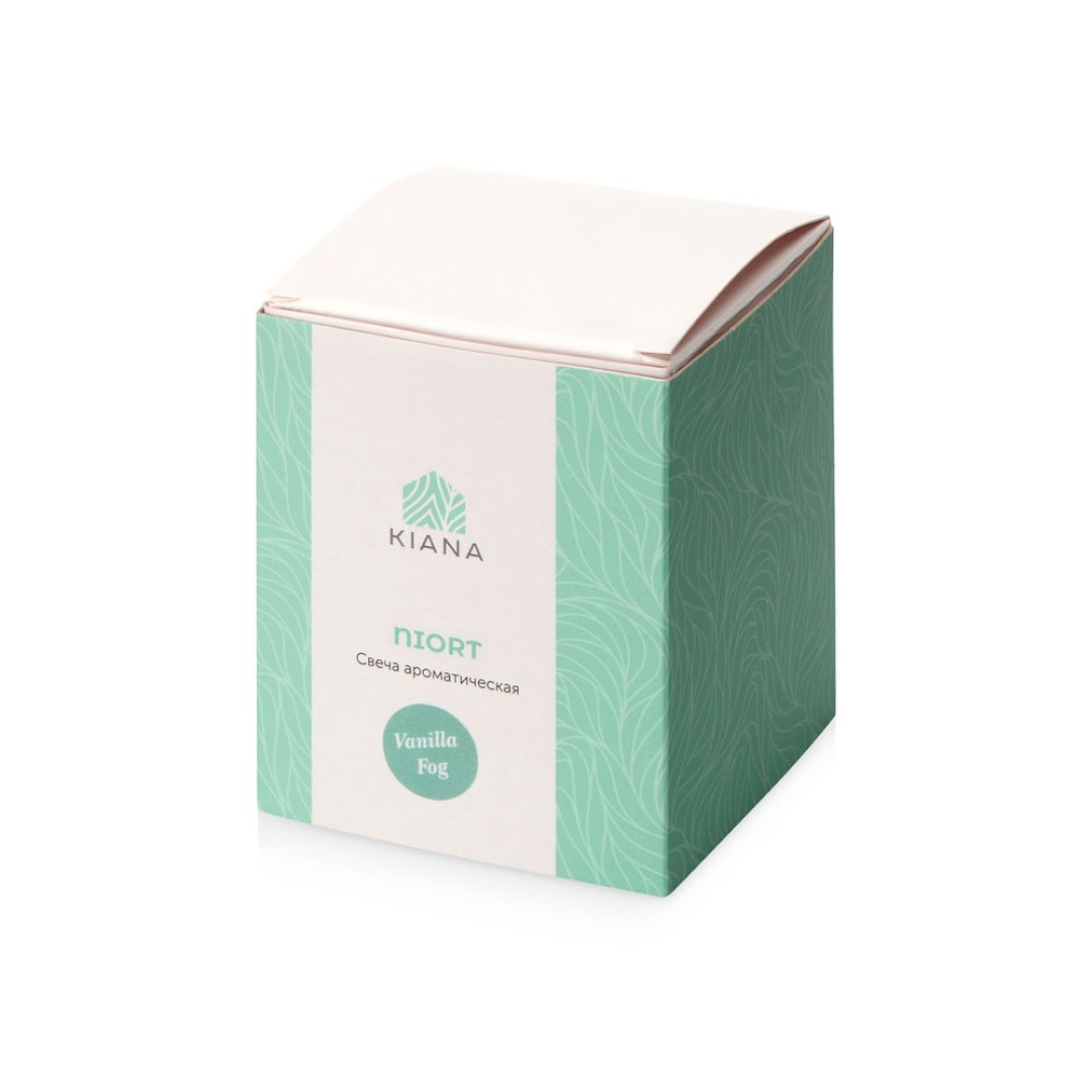 Свеча соевая ароматическая в стекле "Niort", бордовая