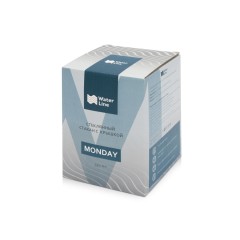 Стеклянный стакан Monday с силиконовой крышкой и манжетой, 350мл, белый