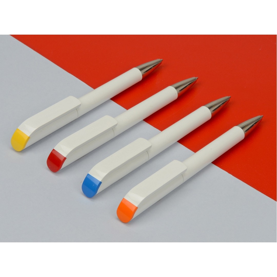 Ручка шариковая UMA «EFFECT SI», белый/синий