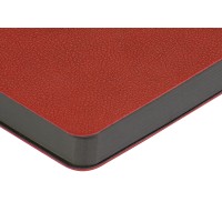 Ежедневник А5 датированный "Boston" 2026, красный с серым обрезом