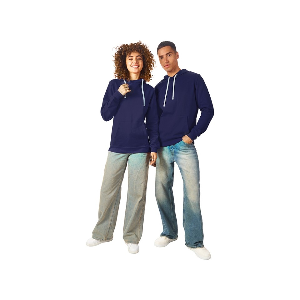 Толстовка унисекс "Stream" с капюшоном, нэви