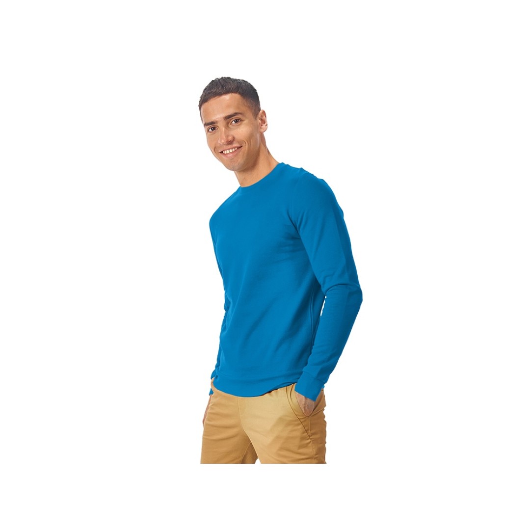 Свитшот "Motion" унисекс с начесом, голубой