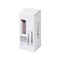 Вакуумный термостакан Lebou с медным покрытием 360 мл, черный