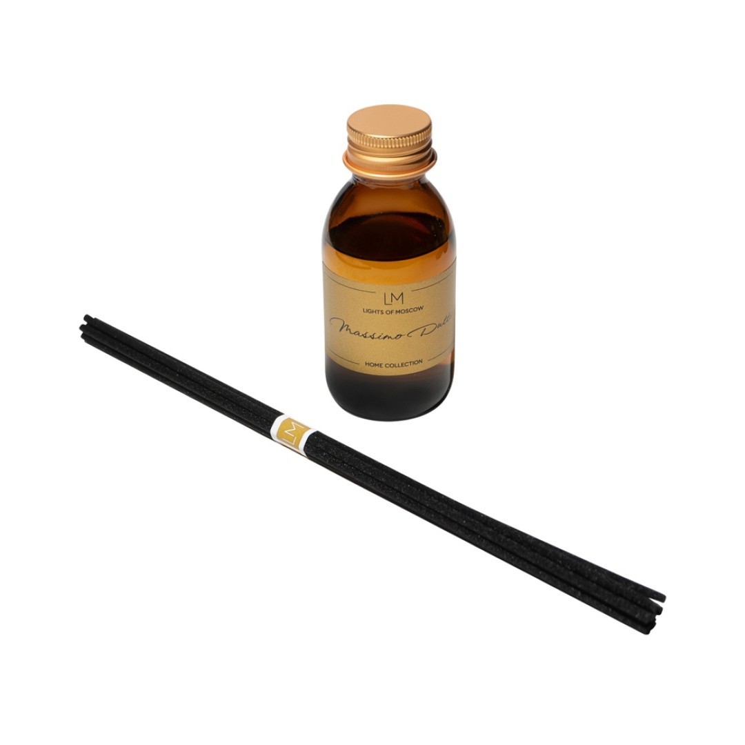 Ароматический диффузор с палочками, Массимо: сандал и ваниль, мускус, 100 мл