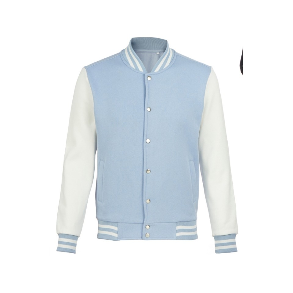 Бомбер «Oxford», небесно-голубой/молочный, унисекс