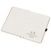 Блокнот "Sevilia Hard", твердая обложка из крафта A5, 80 листов, крафтовый/черный