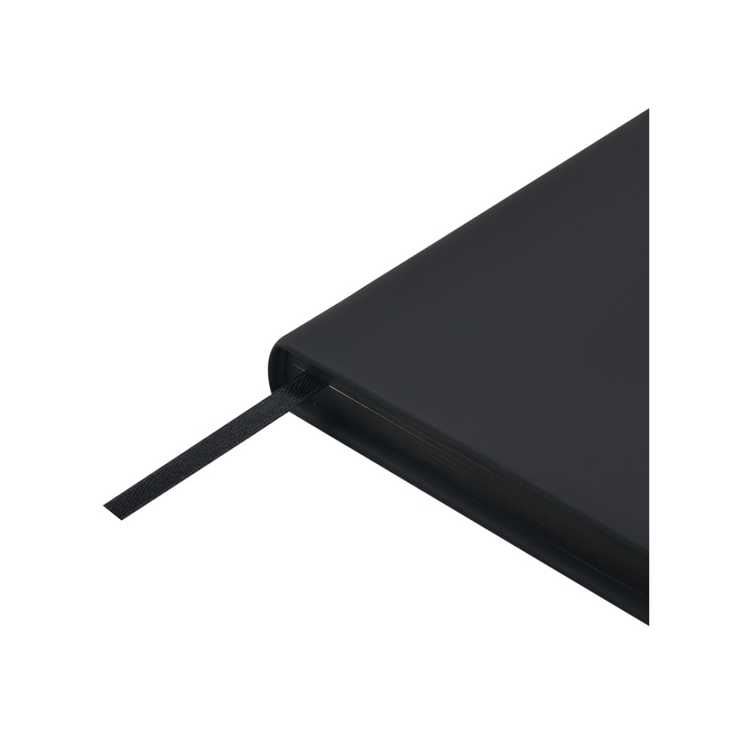 Ежедневник А5 "Megapolis Color" soft-touch, черный