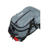 Рюкзак TORBER DRIVE с отделением для ноутбука 15", серый/красный, полиэстер 1680D, 36x17x50 см, 30 л