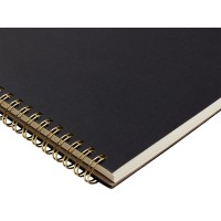 Бизнес тетрадь на гребне А4 "Pragmatic", 100 листов в клетку, черный