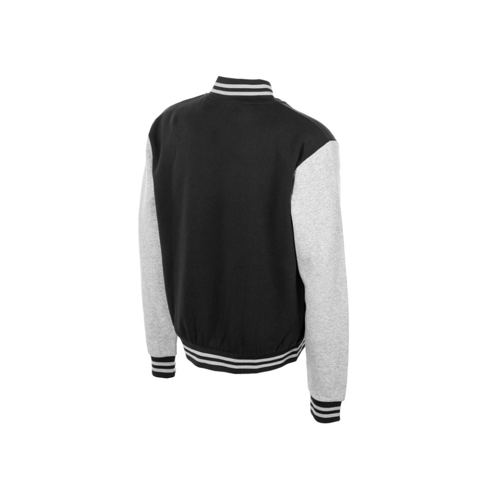 Бомбер «Oxford», черный/серый меланж, унисекс
