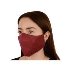 Маска для лица многоразовая из спанбонда, бордовый