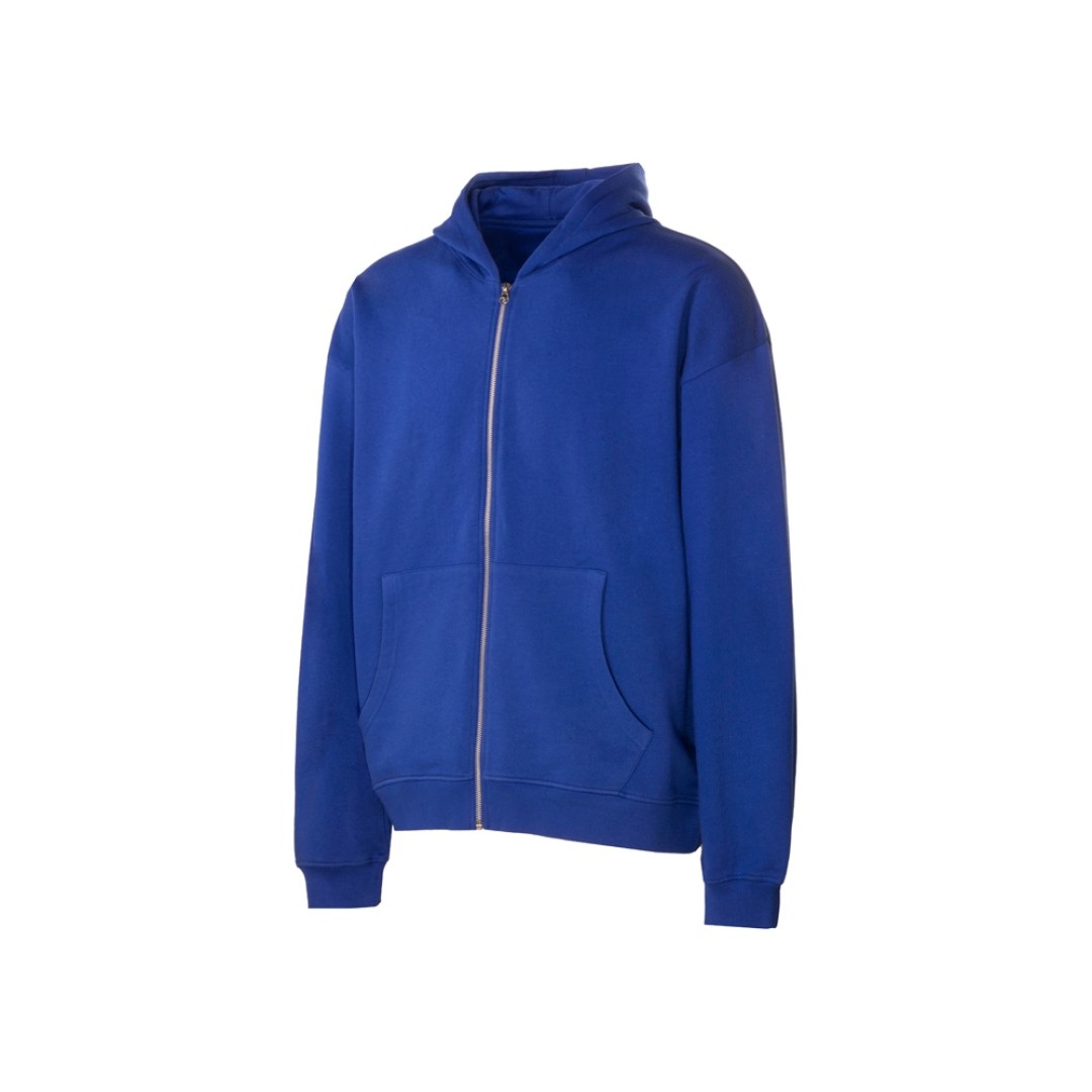 Толстовка оверсайз с капюшоном на молнии «Monaco», синий классический