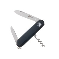 Нож перочинный Stinger, 90 мм, 4 функции, материал рукояти: АБС-пластик (черный)