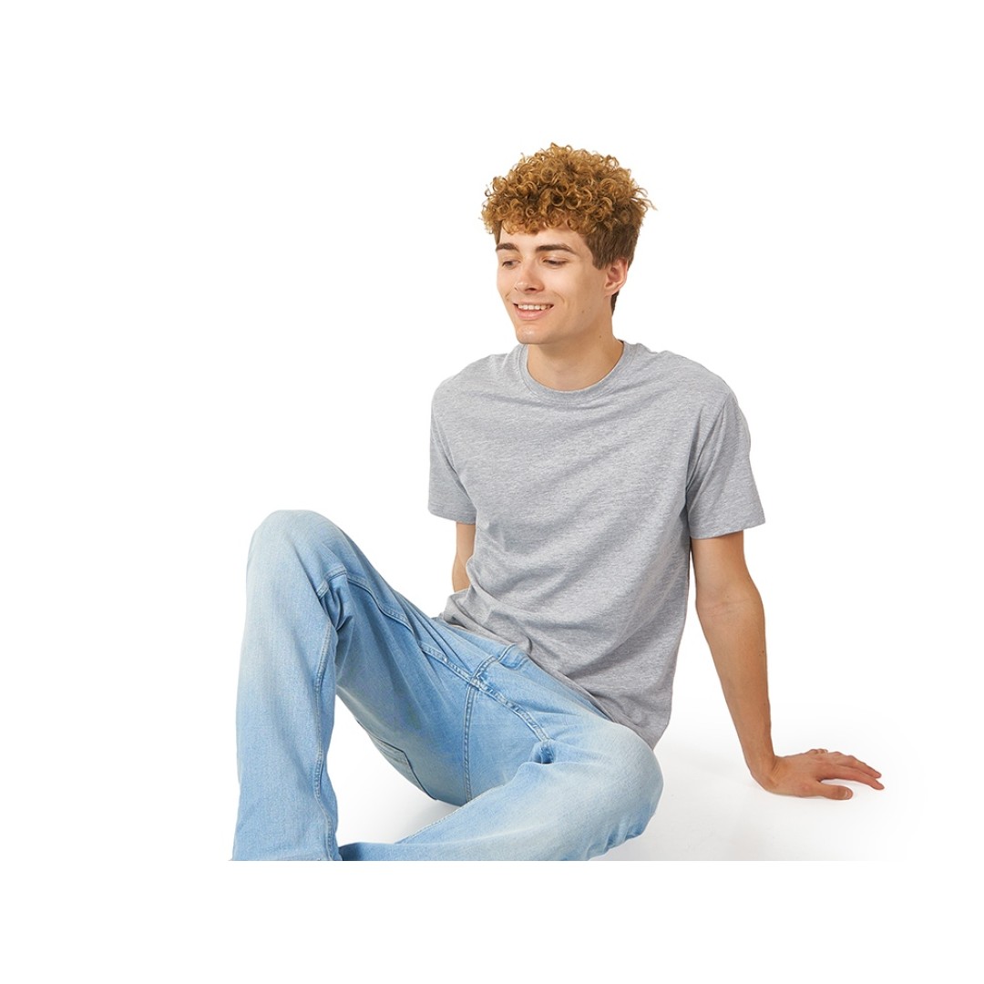 Футболка "Heavy Super Club" мужская, серый меланж