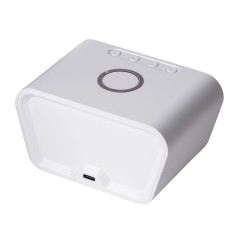 Настольные часы с функцией беспроводной зарядки "Wake", 10 Вт