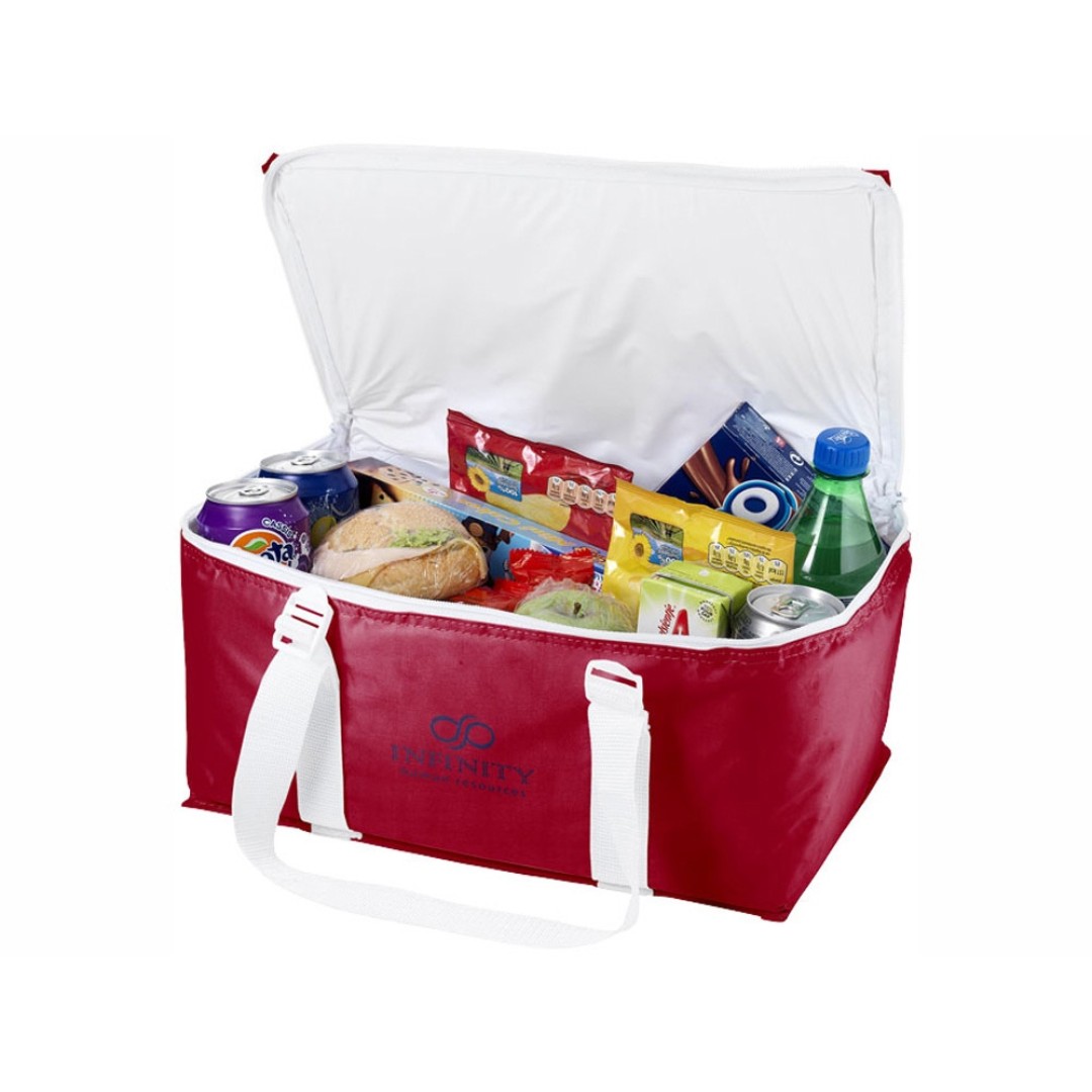 Сумка-холодильник "Lavrik", красный/белый