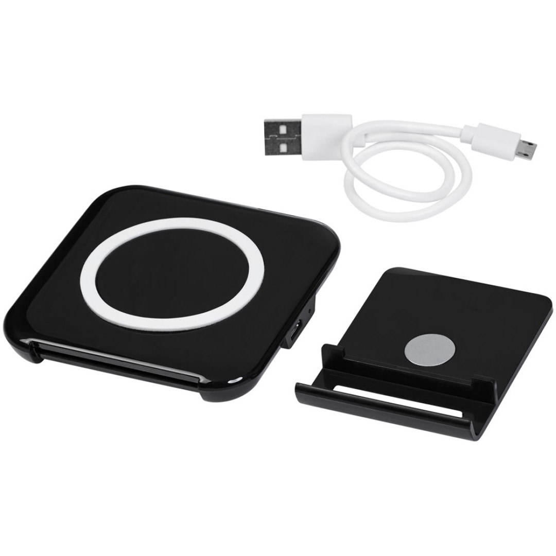 Беспроводная зарядка-подставка для смартфона «Catena», черный