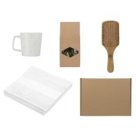Подарочный набор для ванны с полотенцем, расческой и кружкой