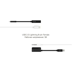 Rombica L Adapter 3.5C, черный