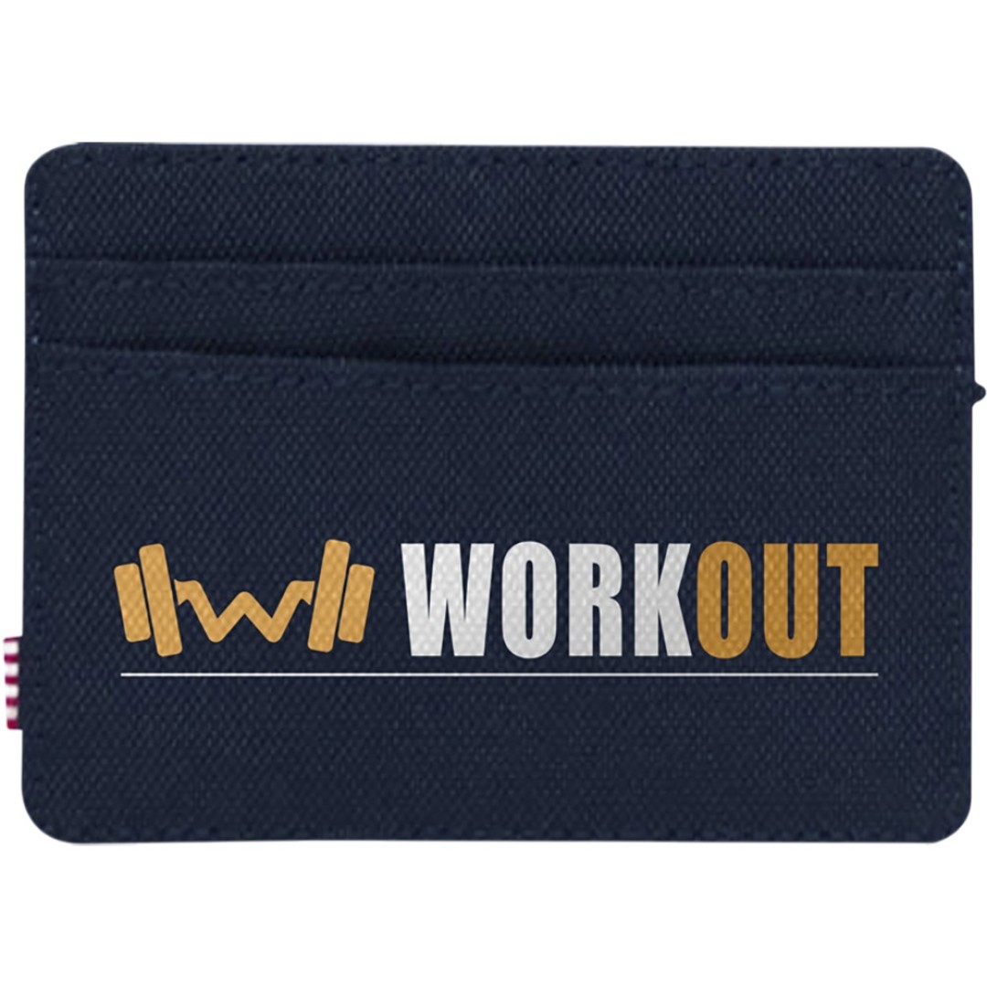 Herschel Charlie держатель для карт с RFID-защитой из переработанного материала - темно - синий navy