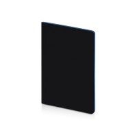 Бизнес-тетрадь А5 "Pragmatic Contrast", 40 листов в клетку, черный с голубым срезом