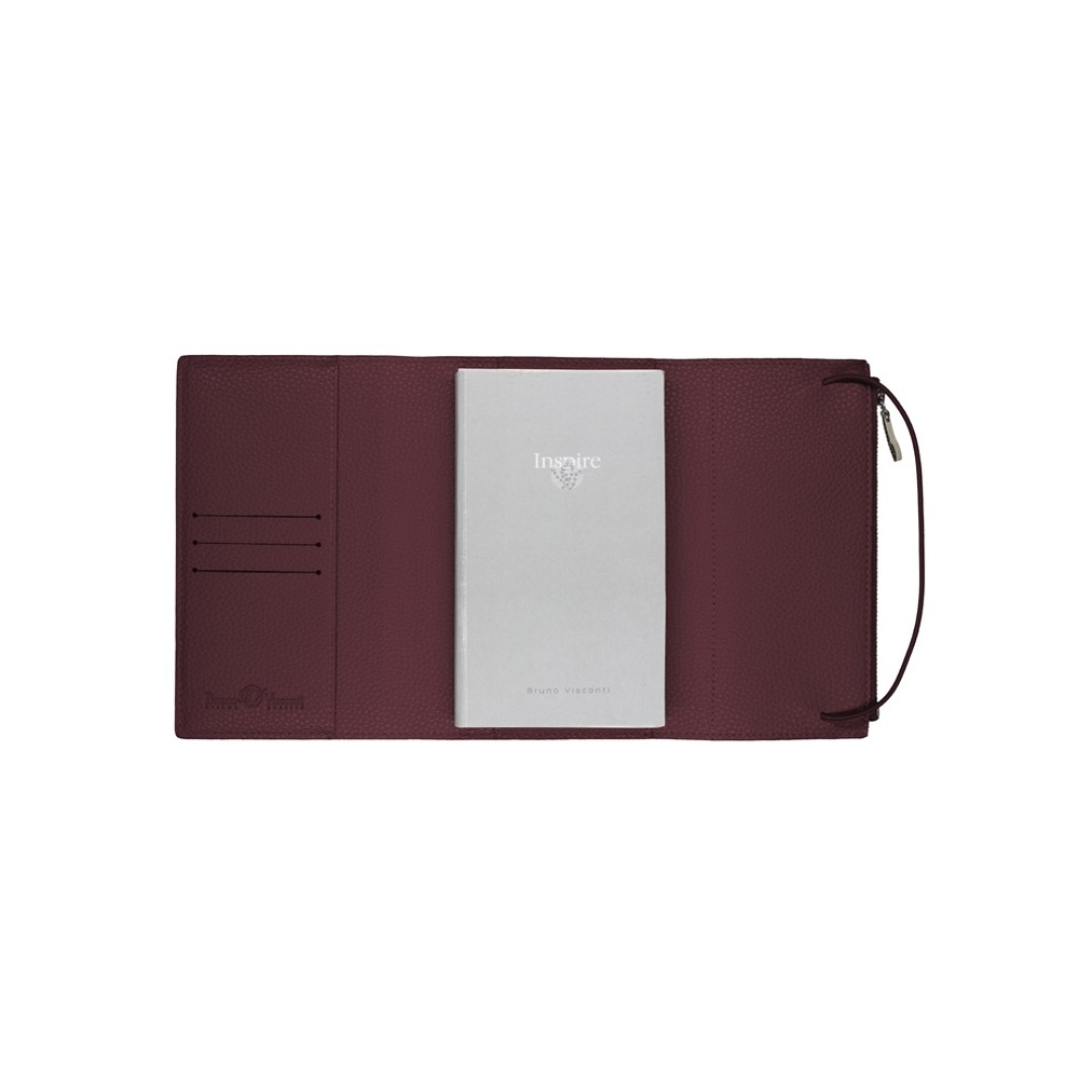 Ежедневник недатированный  А5- "Dolce Vita"  (бордовый)