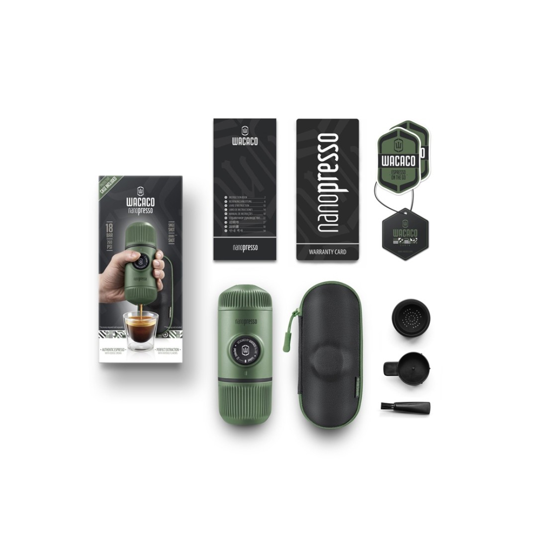 Ручная мини-кофемашина (WACACO Nanopresso) WCCMSGR (Ручная мини-кофемашина цв. Moss Green)