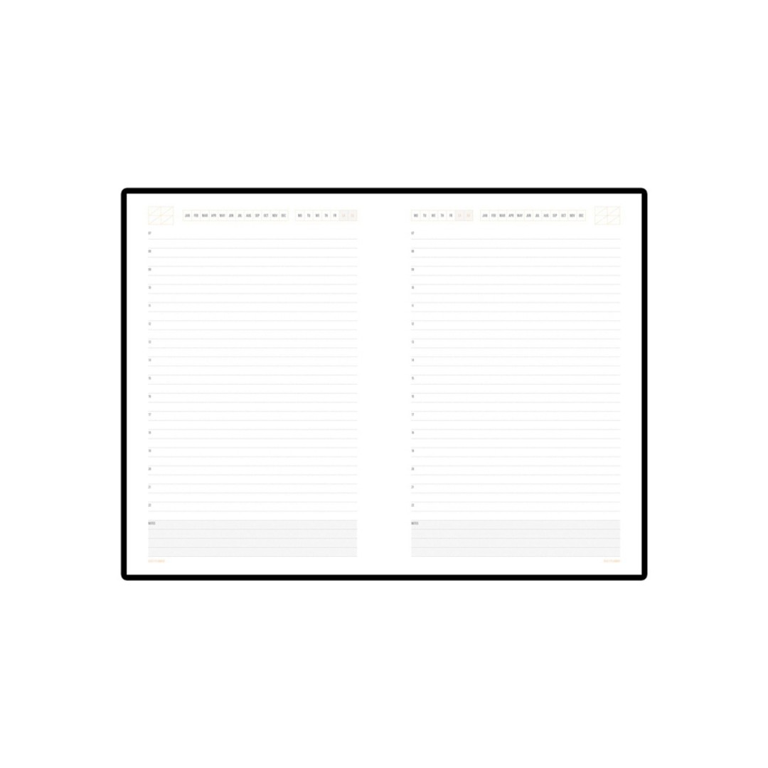 Ежедневник А5 недатированный «Mercury», оранжевый