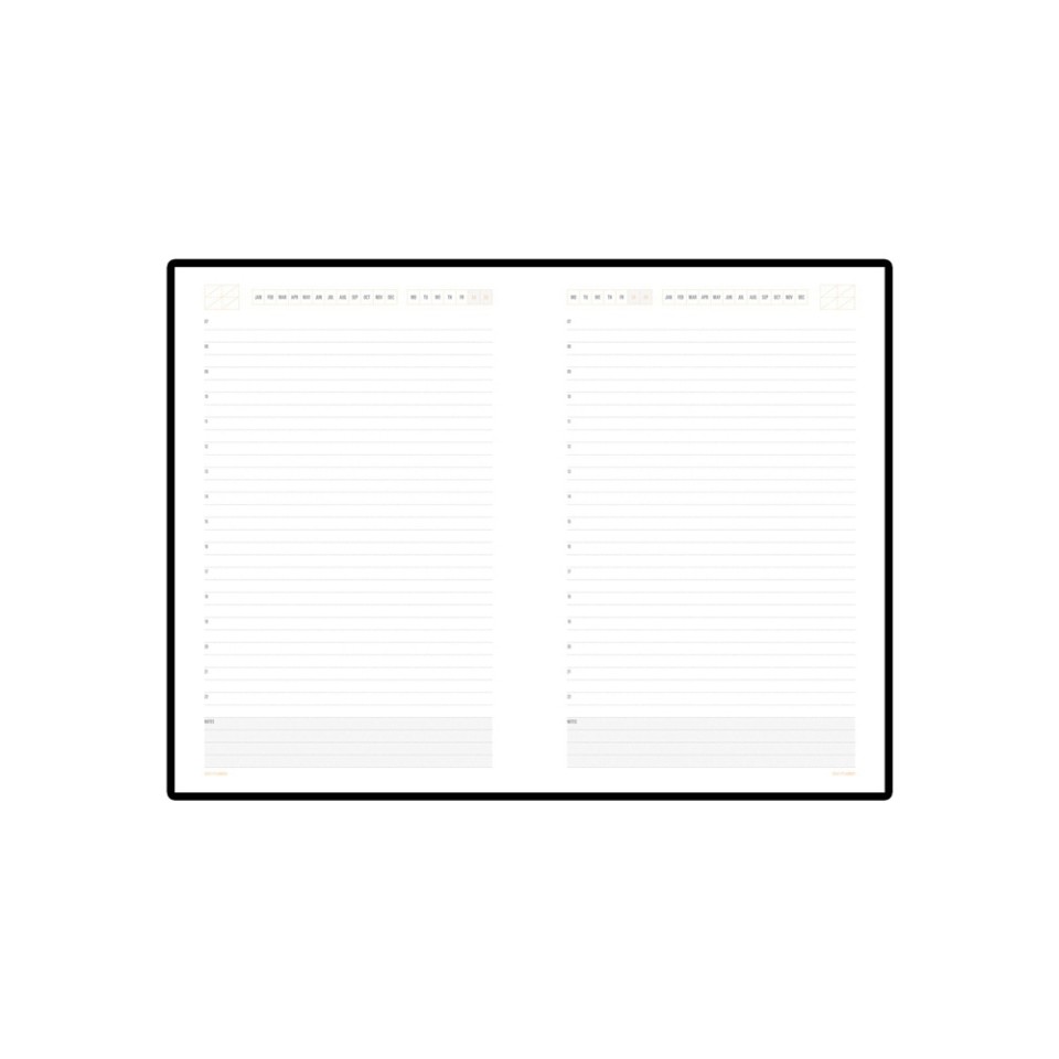 Ежедневник А5 недатированный «Mercury», оранжевый