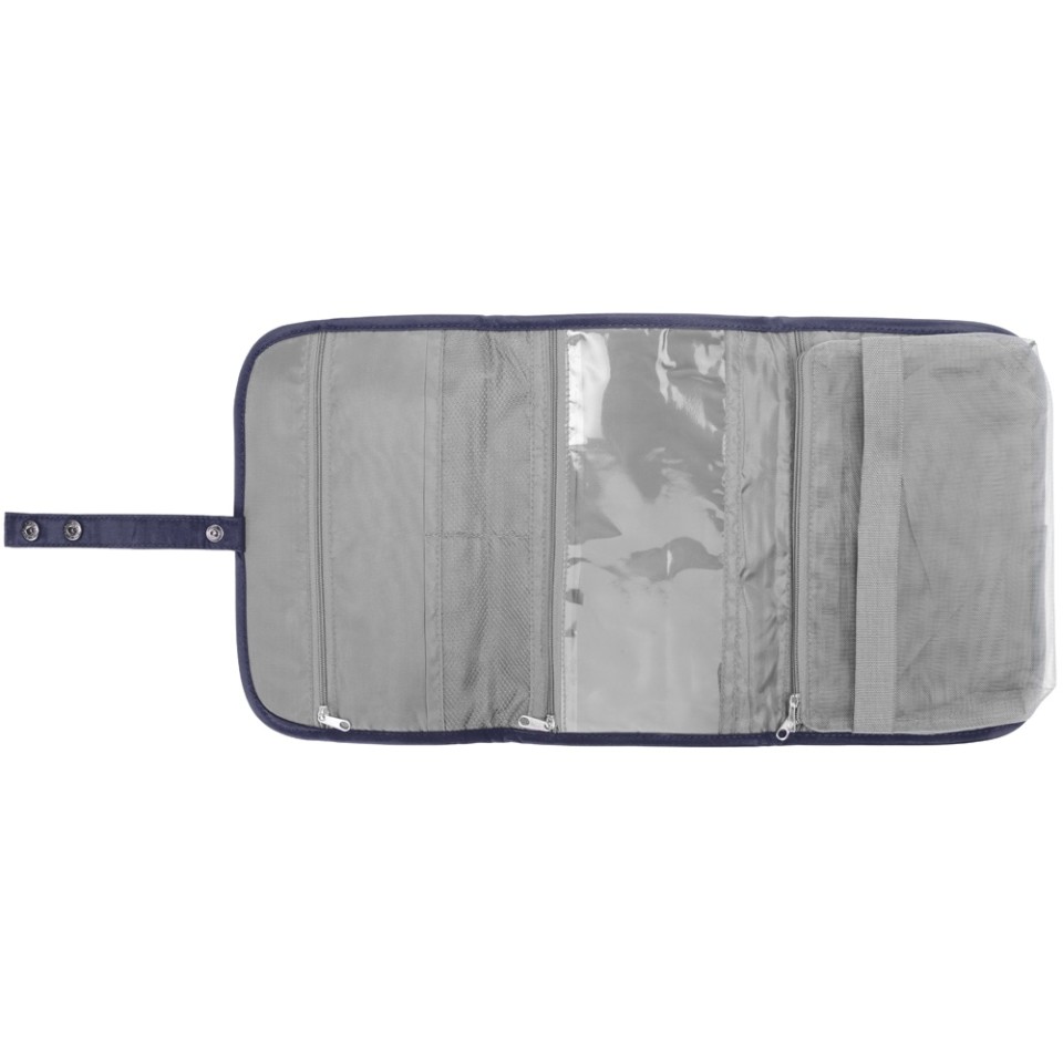 Несессер для путешествий со съемной косметичкой "Flat", черный