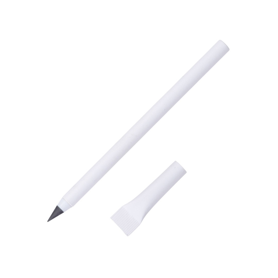 Вечный карандаш из переработанной бумаги "Recycled pencil", белый