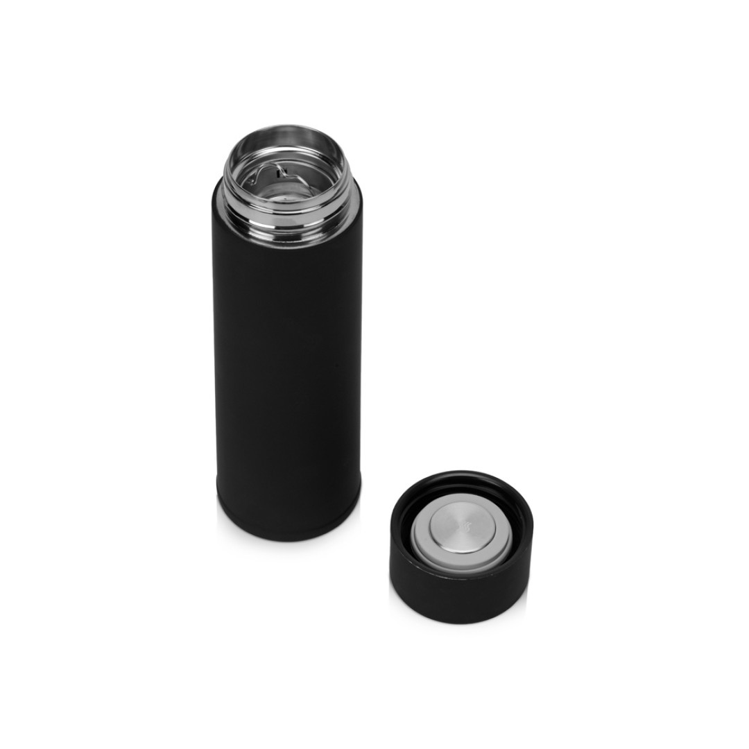 Термос с индикатором температуры "Module", тубус, 360 мл, черный