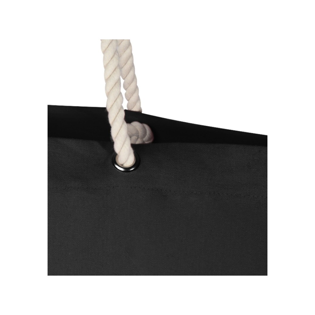 Florida пляжная эко-сумка из переработанного материала, сертифицированного по стандарту GRS, плотностью 270 г/м2 18L - сплошной черный / сплошной черный