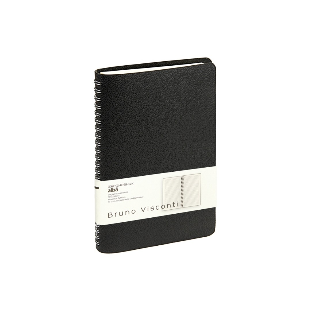 Ежедневник недатированный А5 "Alba", черный