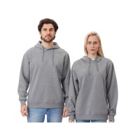 Толстовка с капюшоном оверсайз «Lisbon» унисекс, серый меланж