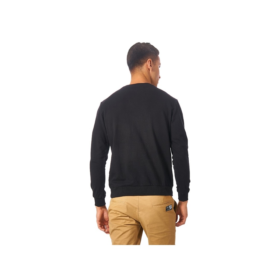 Свитшот "Motion" унисекс с начесом, черный