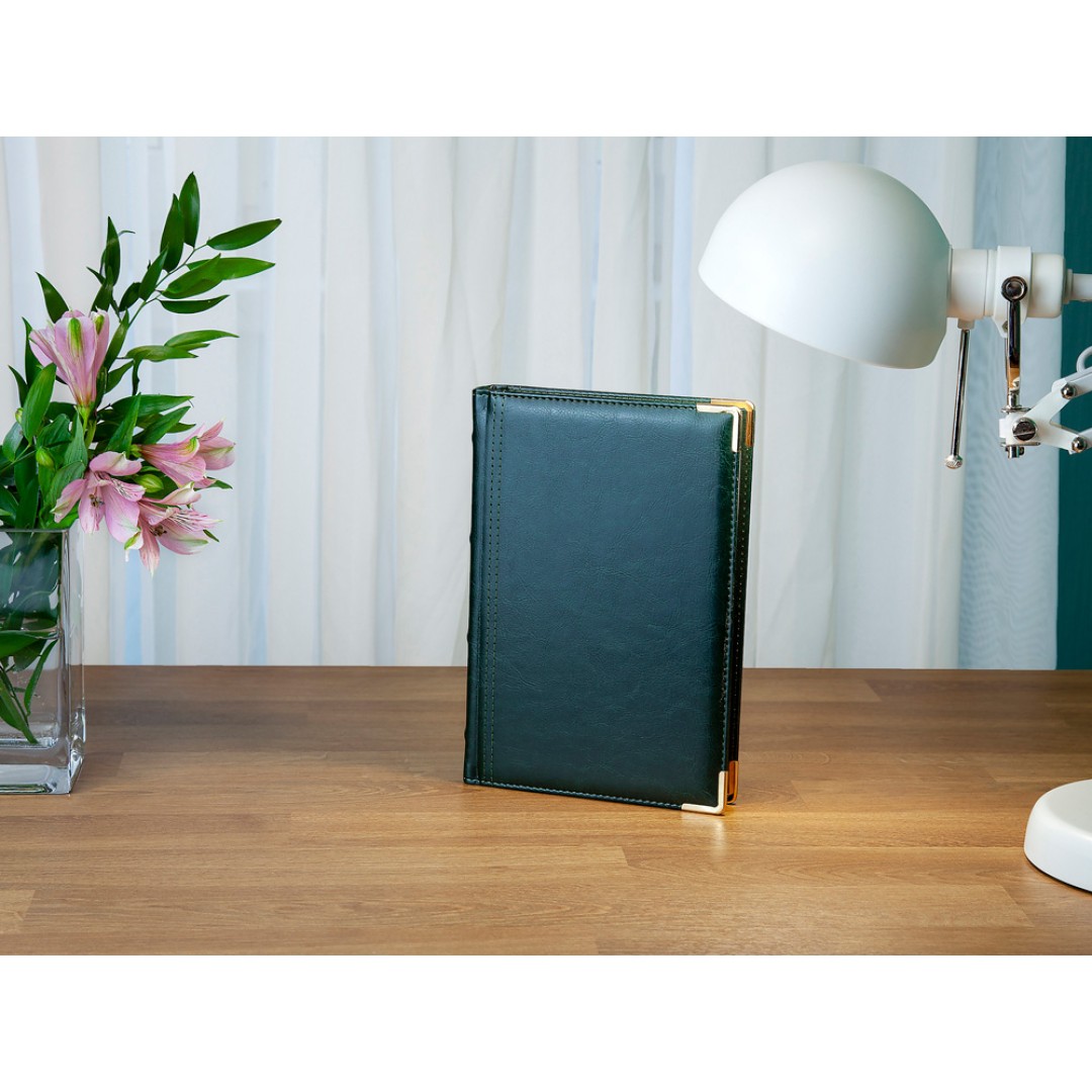 Ежедневник А5 полудатированный «Boss», зеленый