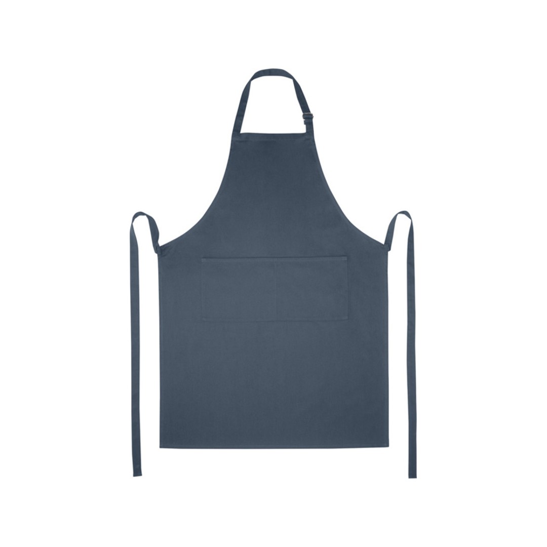 Фартук Andrea плотностью 240 г/м2 с регулируемой завязкой на шее - Hale Blue