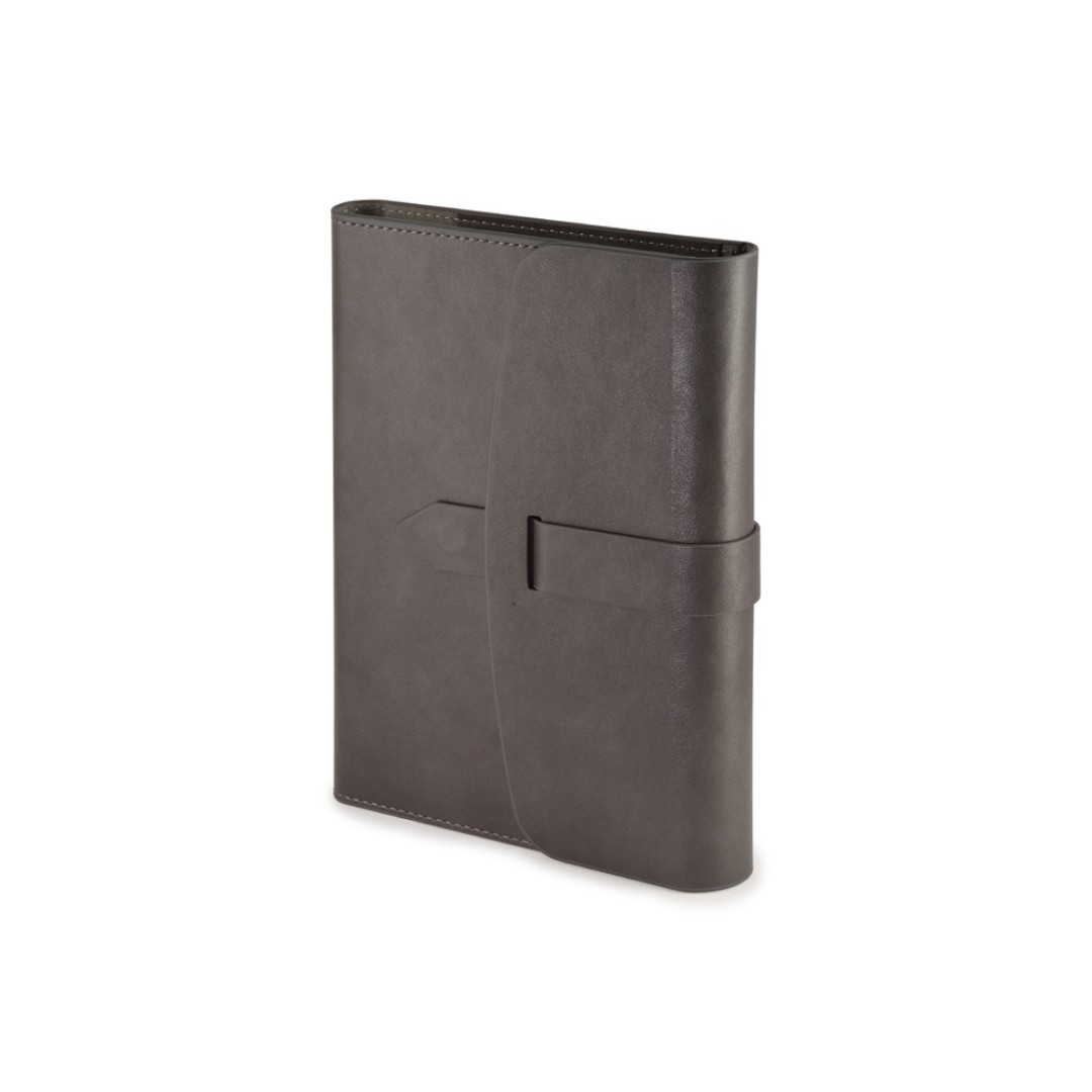 Ежедневник недатированный А5 "Senate" с магнитным клапаном, серый