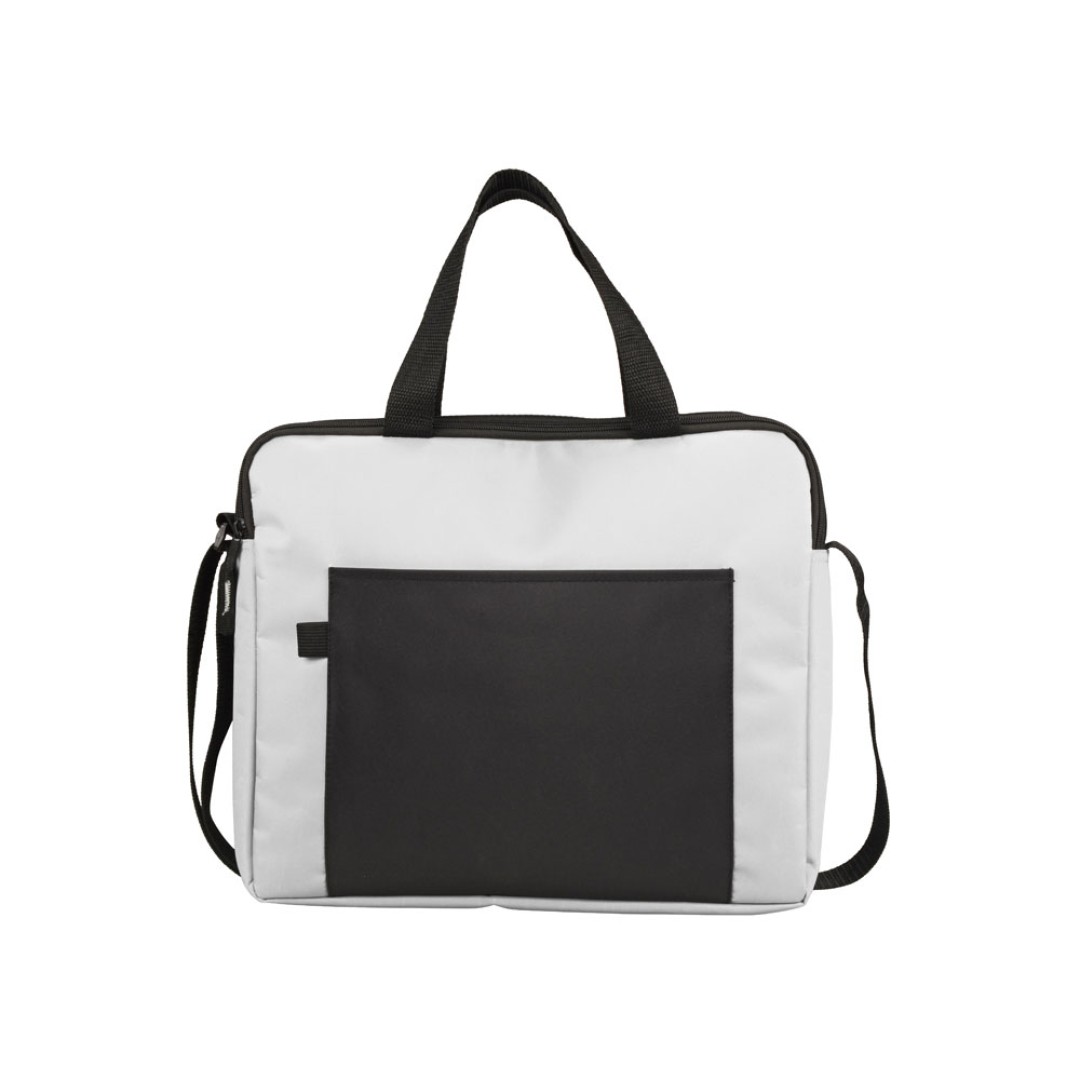 Конференц сумка для документов "Congress", белый/черный (P)