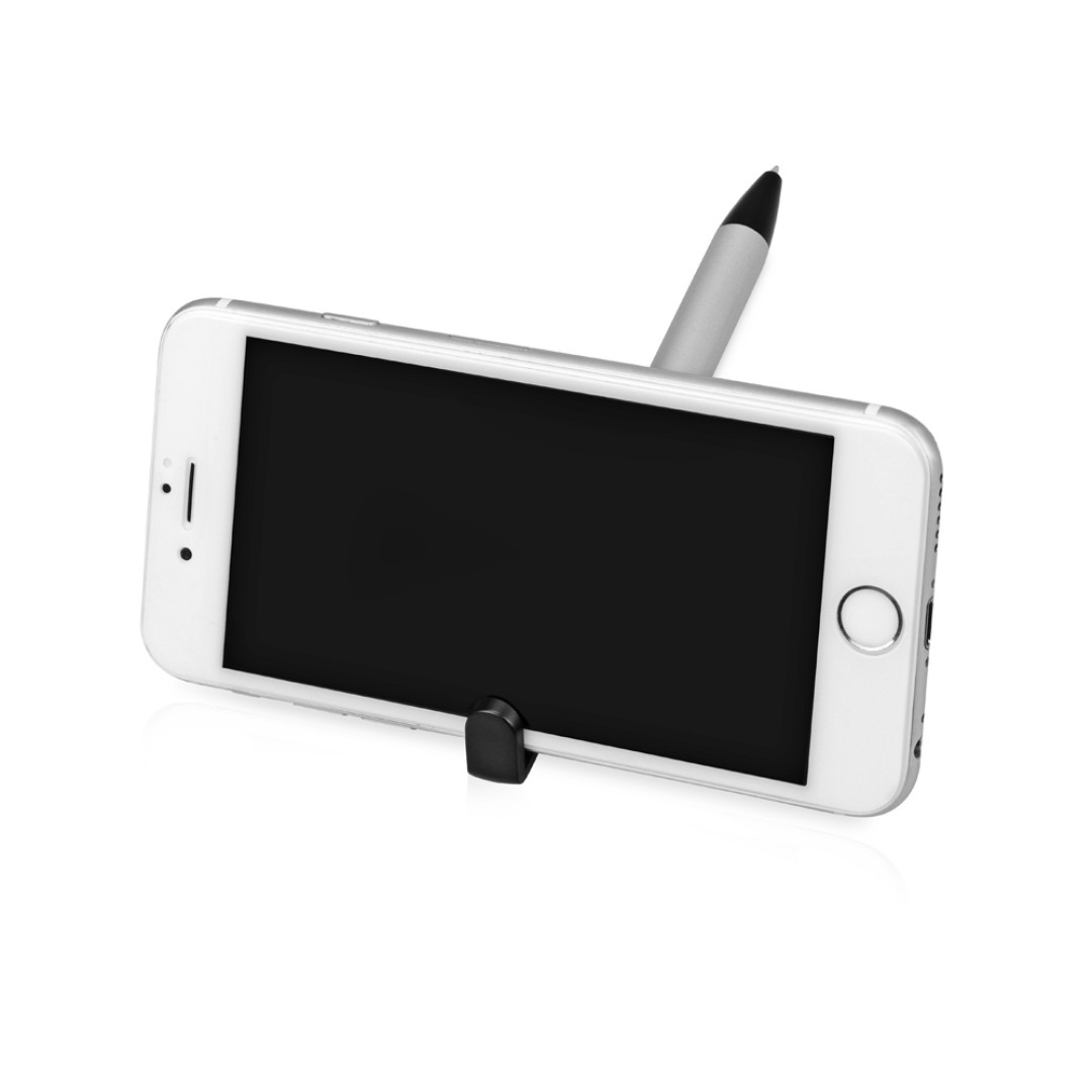 Ручка-подставка шариковая «Кипер Металл», серебристый