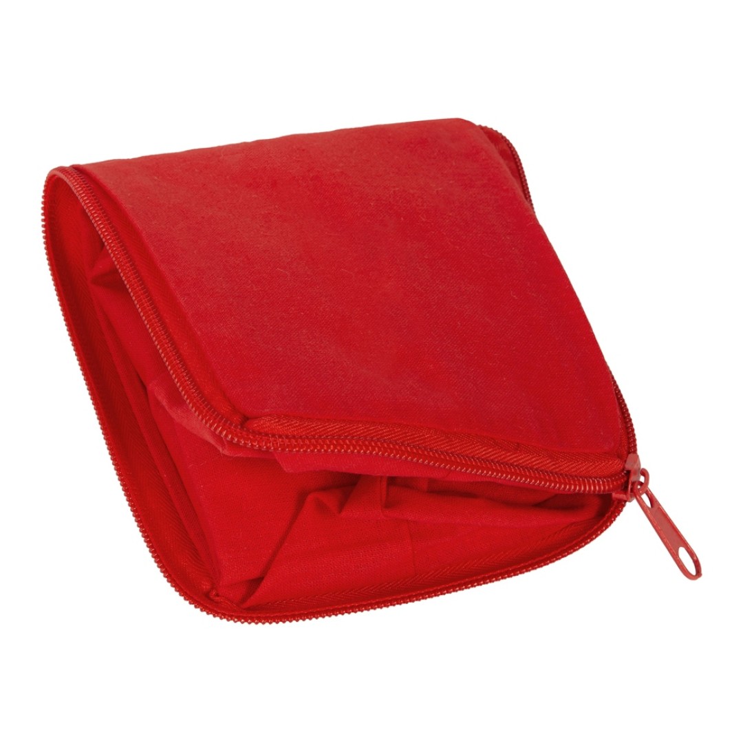 Складывающаяся сумка Skit из хлопка на молнии, красный
