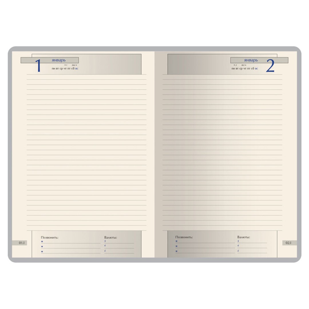 Ежедневник полудатированный А5 "Windsor", коричневый