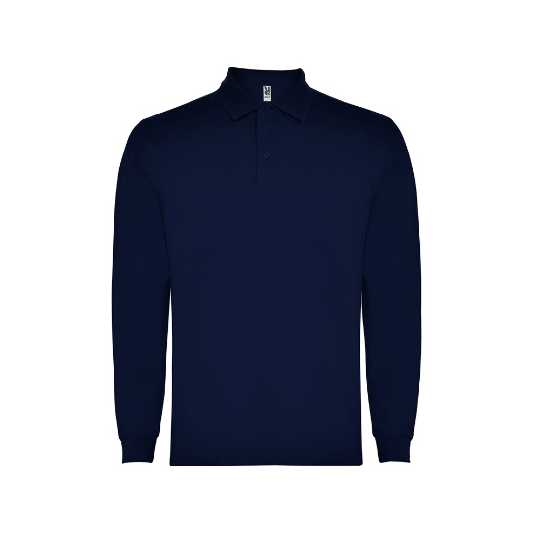 Рубашка поло "Carpe" мужская с длинным рукавом, нэйви