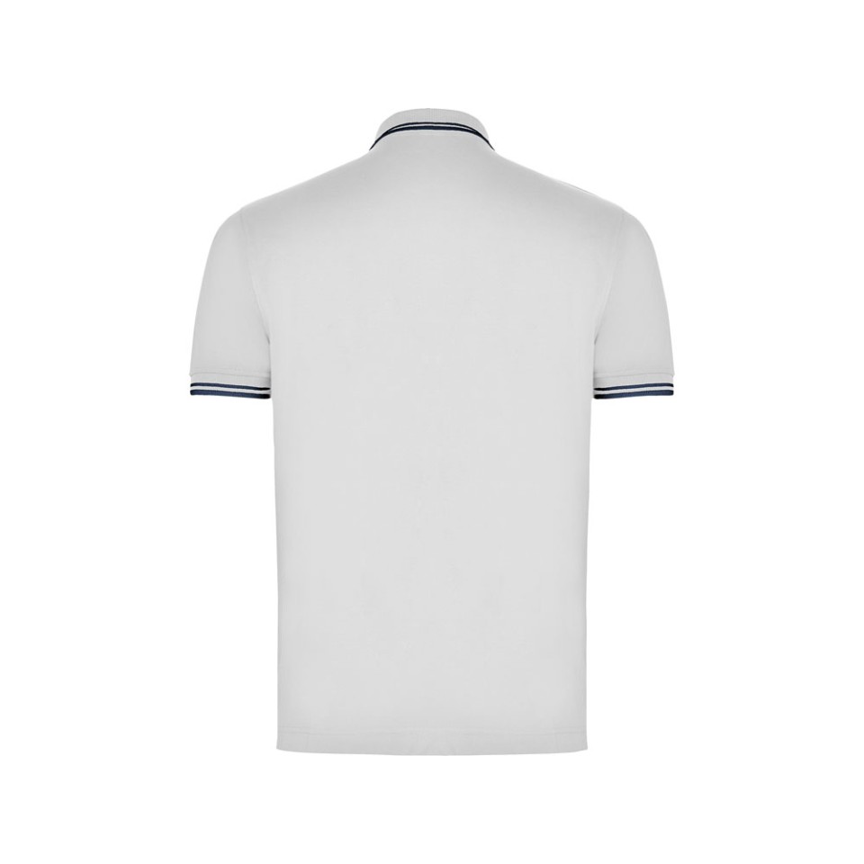 Рубашка поло "Montreal" мужская, белый/нэйви