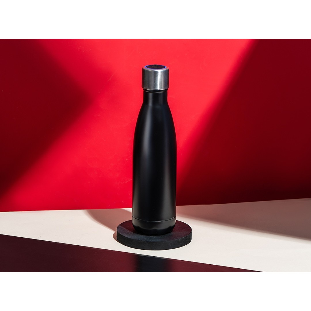 Вакуумная термобутылка с УФ-стерилизацией "Photon", черный, 500 мл