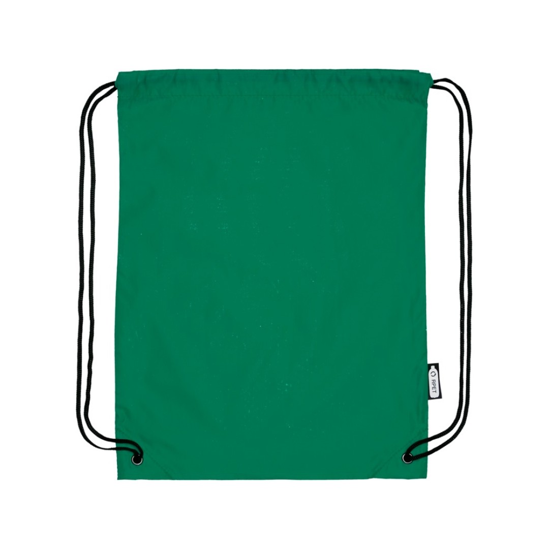 Рюкзак со шнурком Oriole из переработанного ПЭТ, зеленый