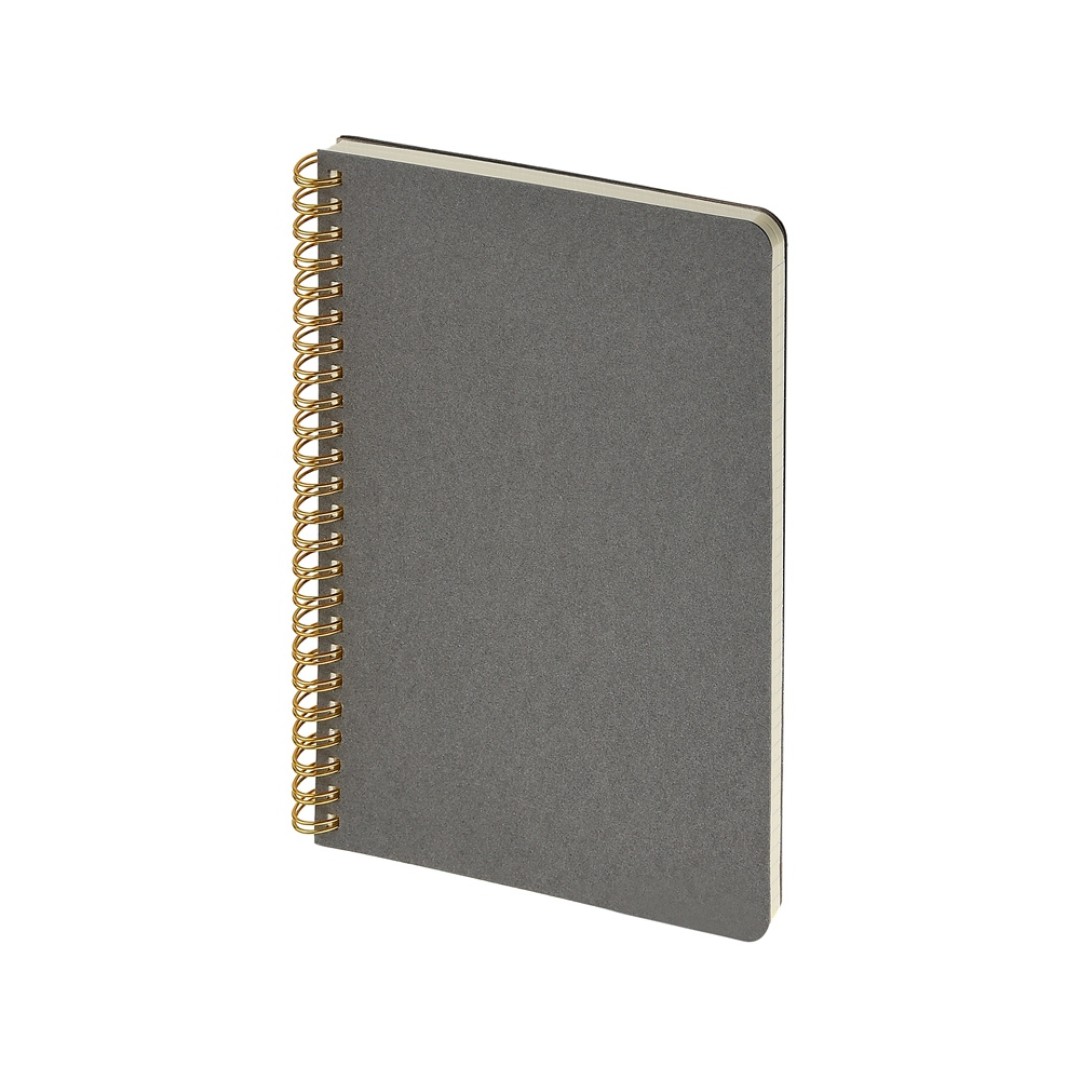 Бизнес тетрадь на гребне А5 "Pragmatic", 60 листов в клетку, серый